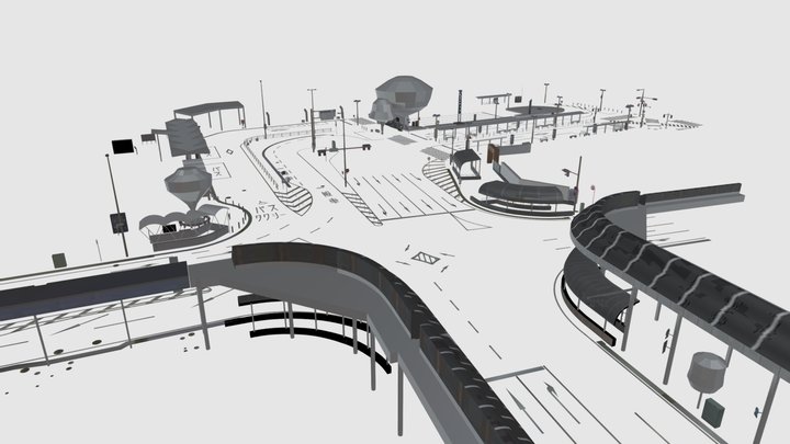 numazu street furniture 3D Model