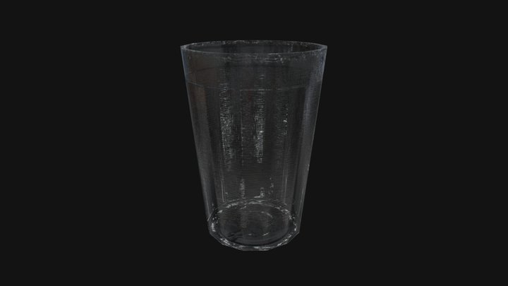 Faceted glass (Low poly) 3D Model
