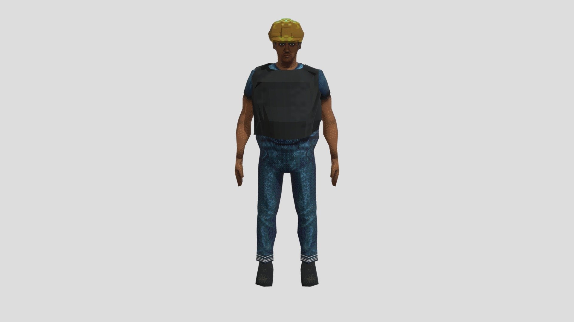 psx worker man with Bulletproof vest - 3D model by Neil (@neilotnielm ...