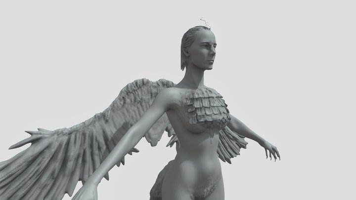 Bird Woman 3D Model