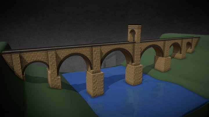 Puente de Alcantara 3D Model