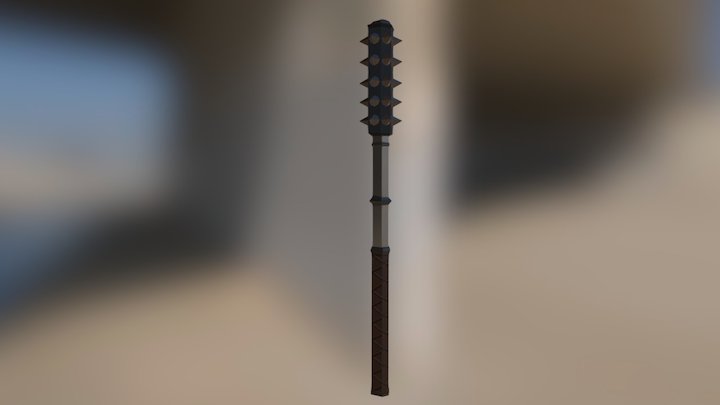 Spiked Baton 3D Model