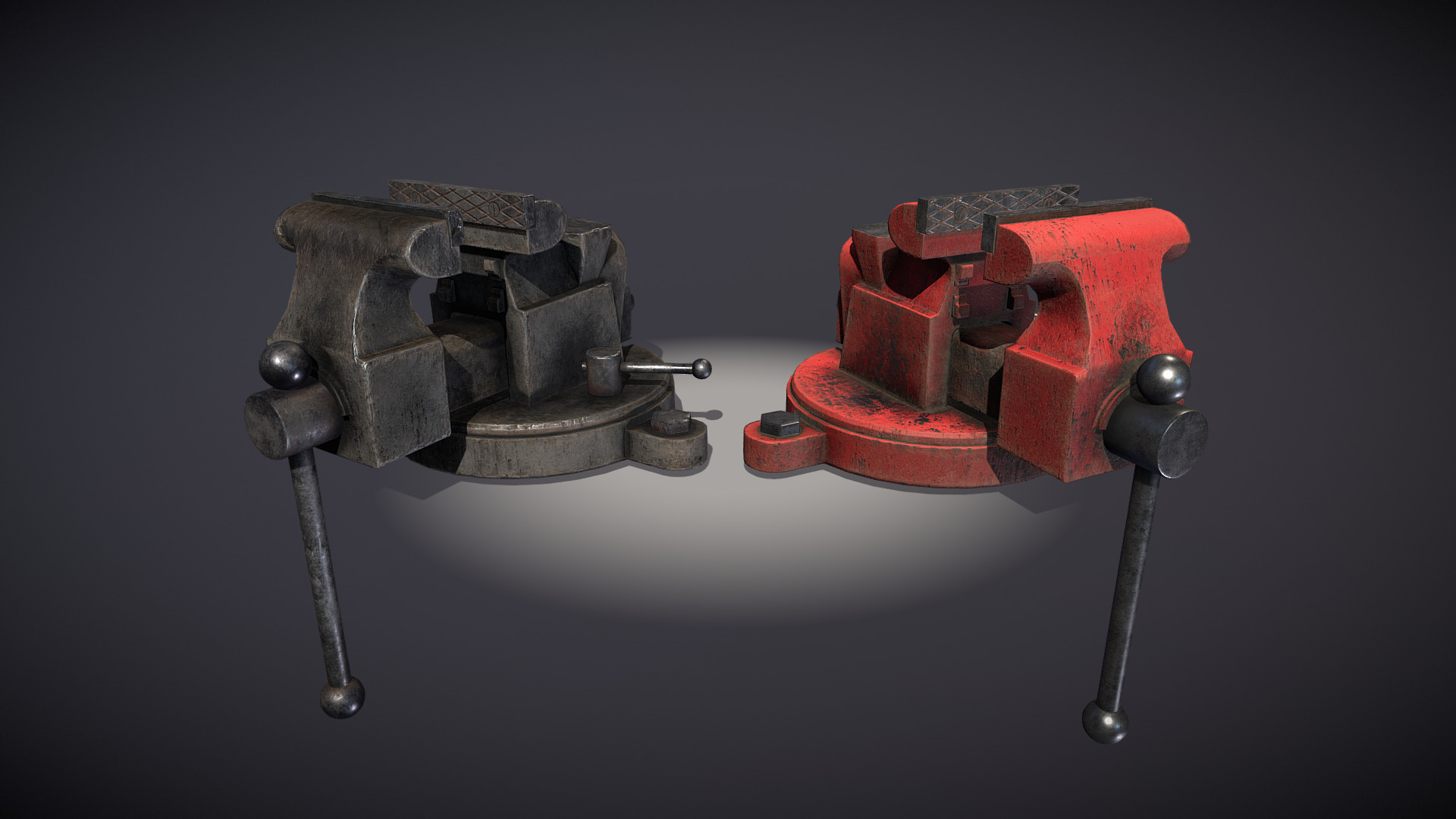 3D model Vice - This is a 3D model of the Vice. The 3D model is about a close-up of some machinery.