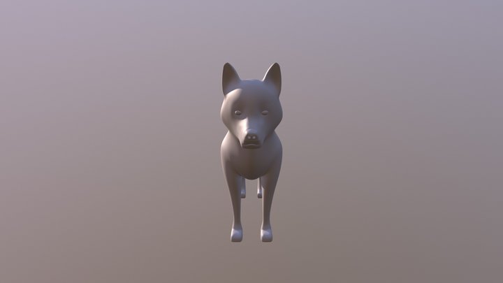 Husky Puppy 3D Model