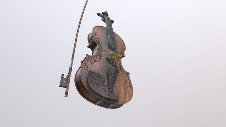 Violin v3 (Game ready) 3D Model