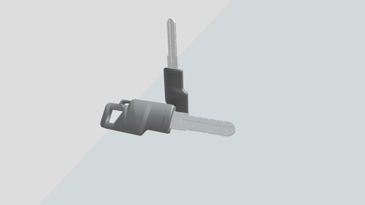 Car Key Design 3D Model