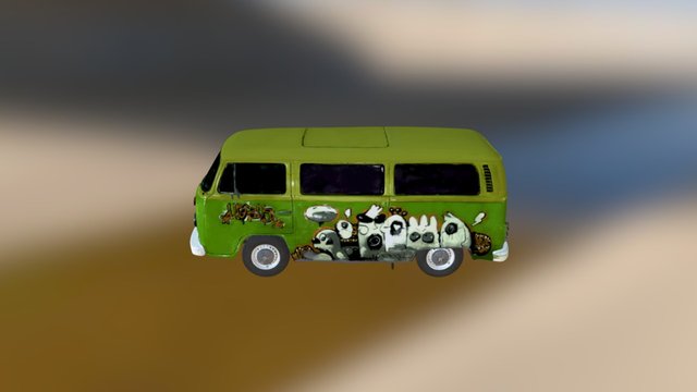 Bus Obj 3D Model