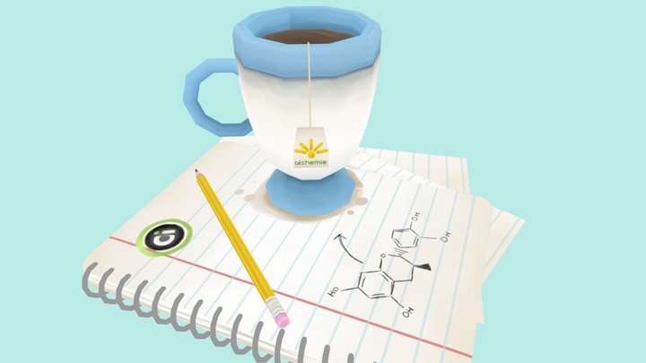 Tea Cup - Compound Interest 3D Model