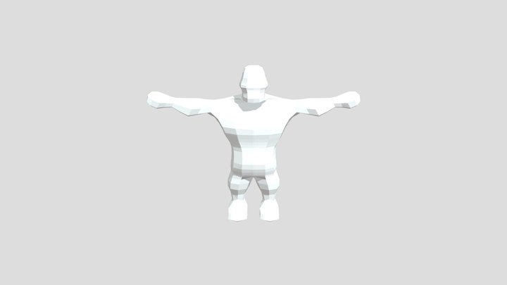 low poly character 3D Model