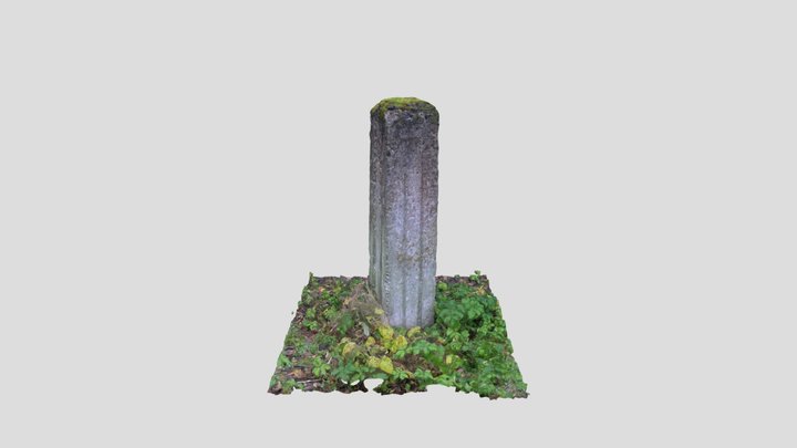 Stone pillar 3D Model