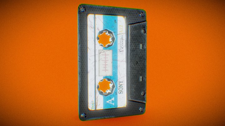 Sony Cassette Tape 3D Model