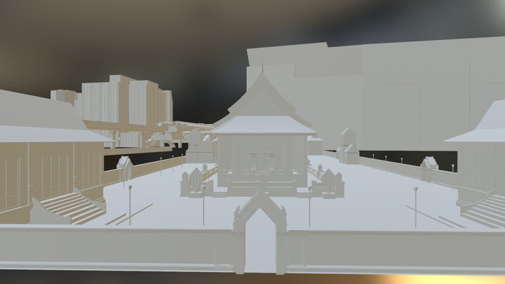 วัดปทุมวนารามราชวรวิหาร 3D Model