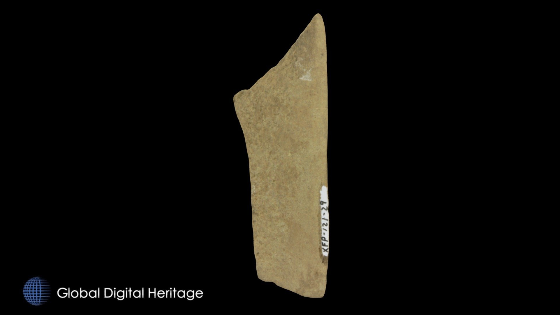 XFP-121 Polished stone blade. Sanak Island, Ak.
