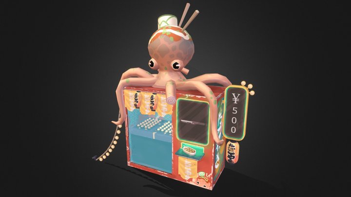 CGMA - Takoyaki Vending 3D Model