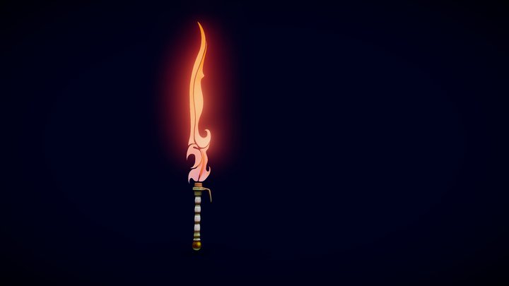 Stylized Sword 3D Model