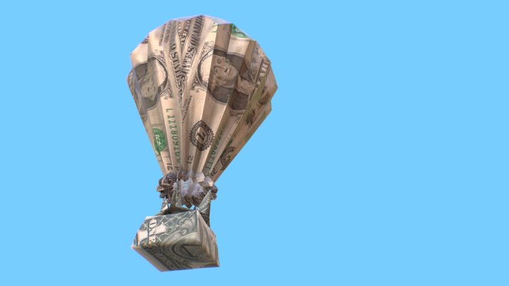 Origami Balloon 3D Model