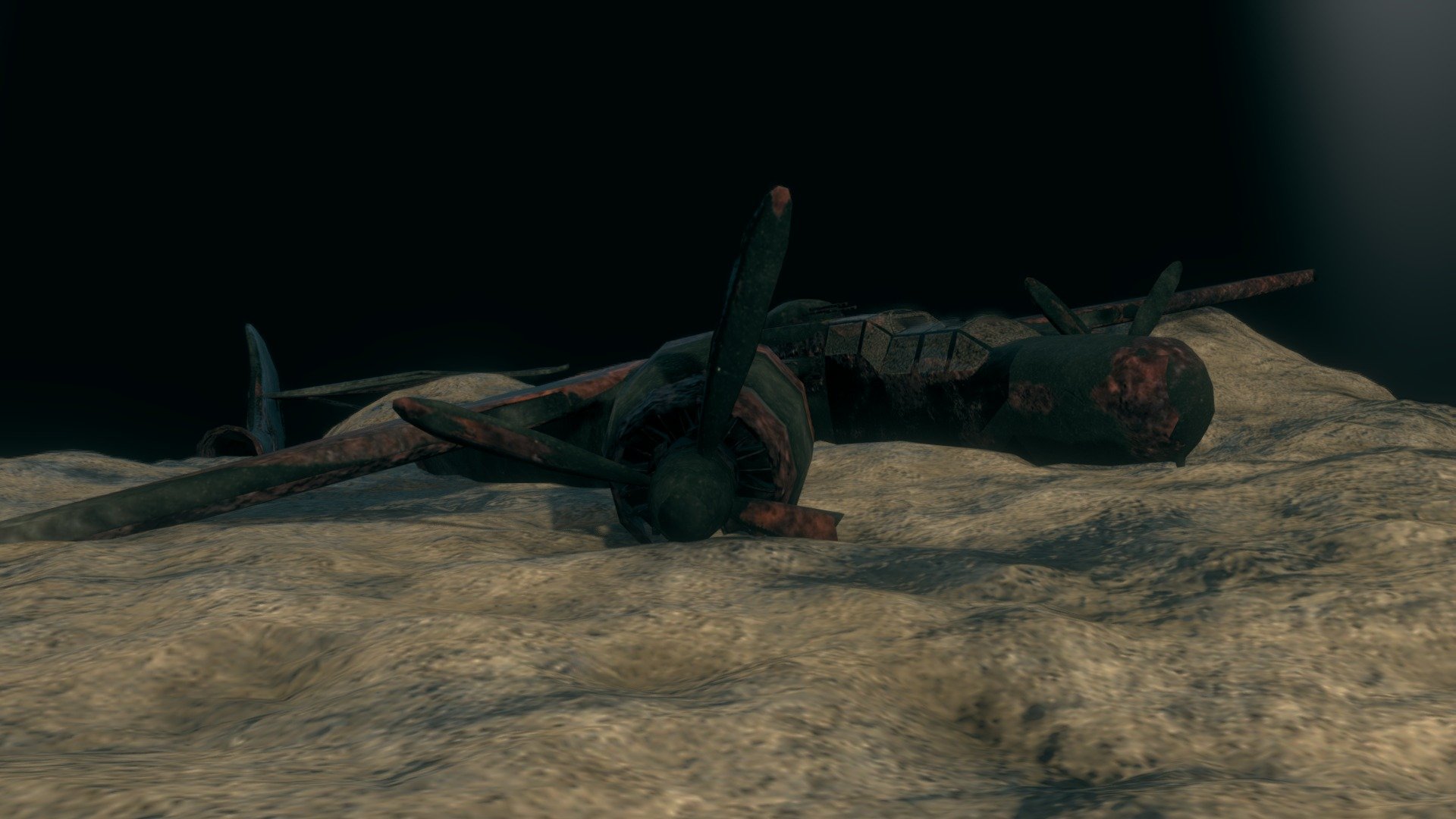 Plane Wreck Scene