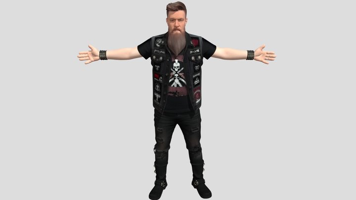 Bassist, Vocalist - The Supreme Leaders, Tpose – Free 3D Model STL