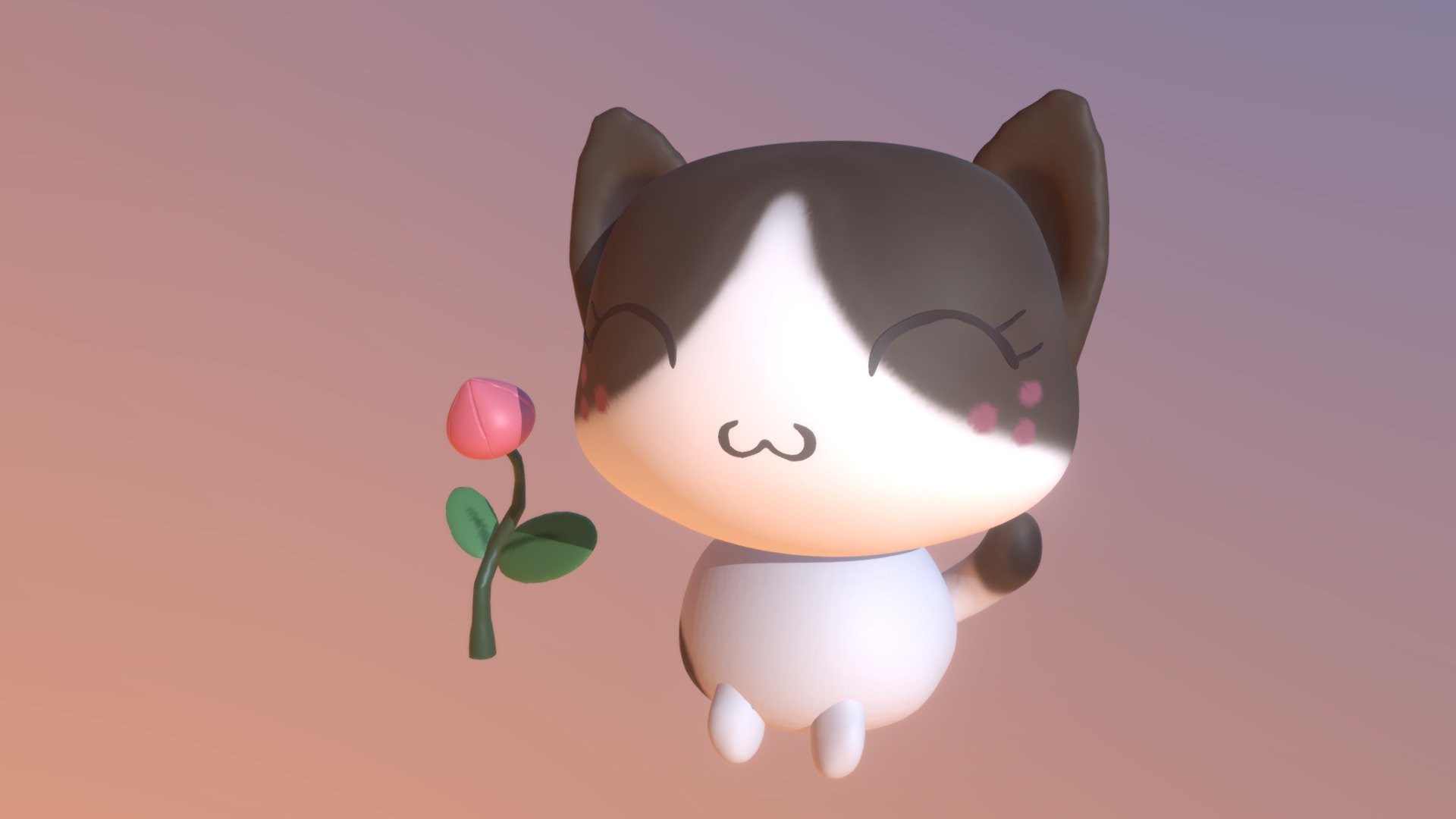 Cute Cat Download Free 3d Model By Nypyancheng Af52502 Sketchfab