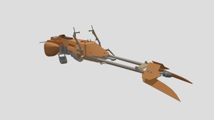 Star Wars_Speeder bike (DZ XYZ) 3D Model