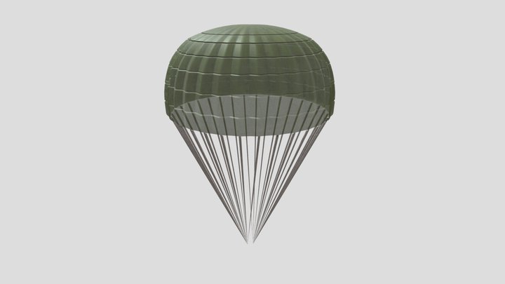 Army Parachute 3D Model