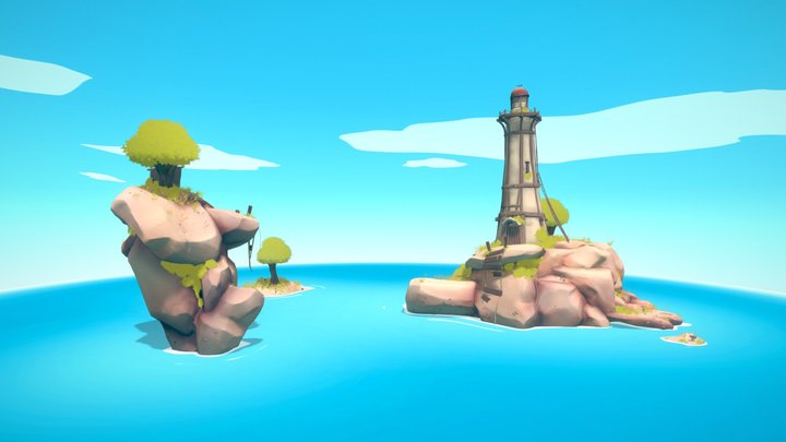Abandoned Lighthouse 3D Model