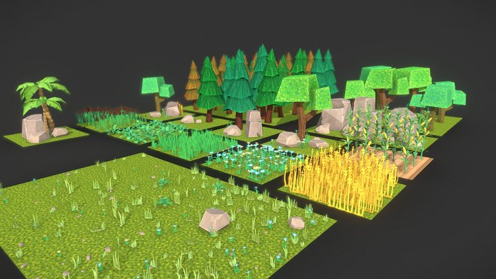 ISOLAND - Vegetation 3D Model