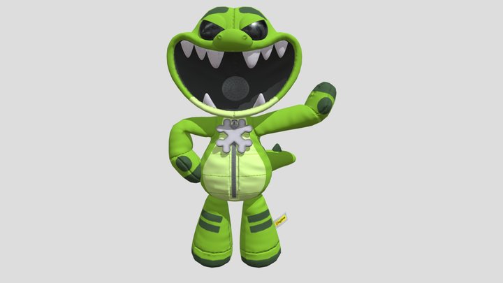 Allister Gator Artwork Pose Nightmare Critters 3D Model