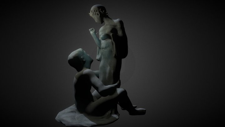 "Idylle" After Bouguereau 3D Model
