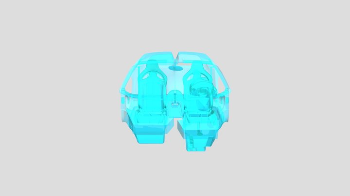 Bugatti Divo的驾驶舱 透明 3D Model