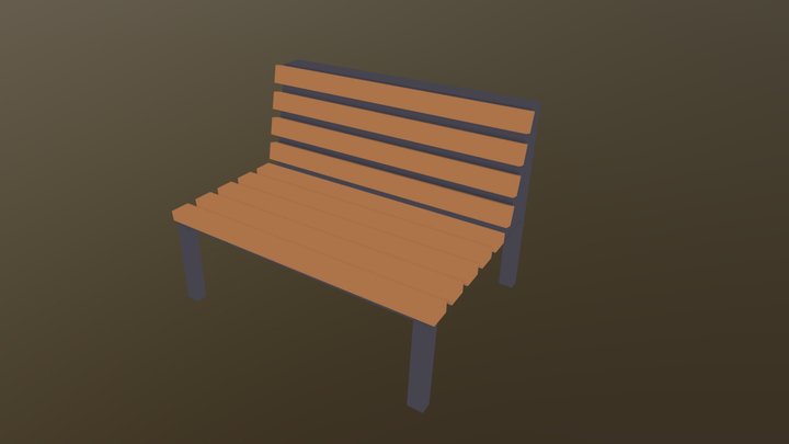 скамейка 3D Model