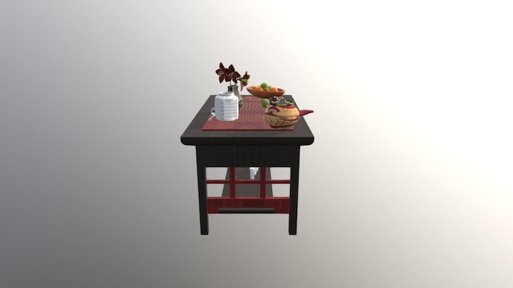 full tea set 3D Model