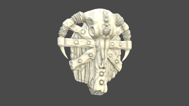 Fantasy Orc Shield 3D Model