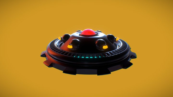 Dark UFO 3D Model