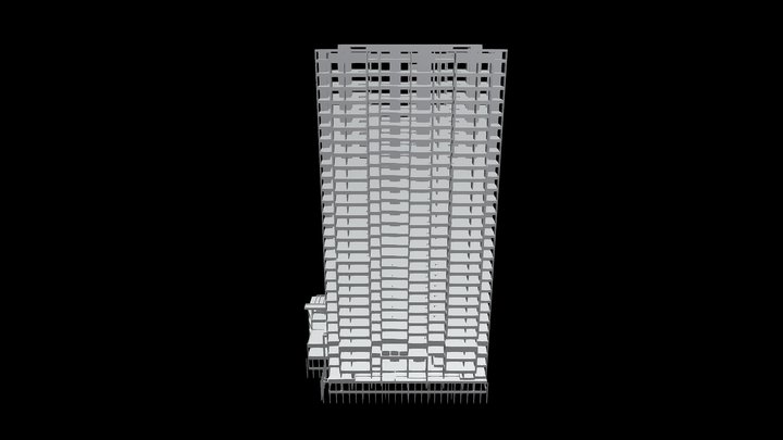 MODELO ESTRUTURAL TQS - BARAO DE JACEGUAI 3D Model