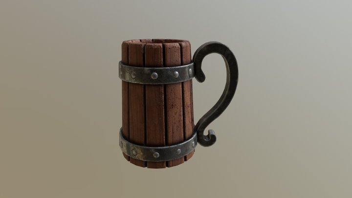 Mug Viking Test 3D Model
