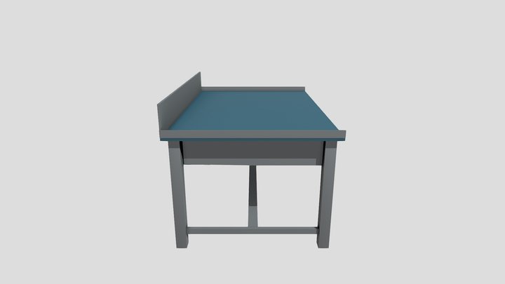 Industrial Table 3D Model