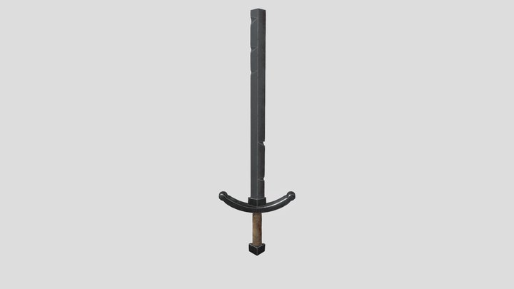 European Bastard Sword 3D Model