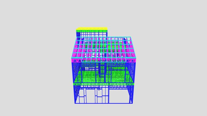 3 Floor House 3D Model