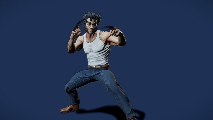 Wolverine Fan Art - Realtime 3D Model