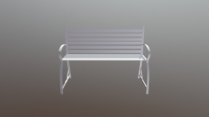 Park Bench 3D Model