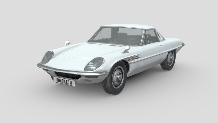 Low Poly Car - Mazda Cosmo 1967 3D Model