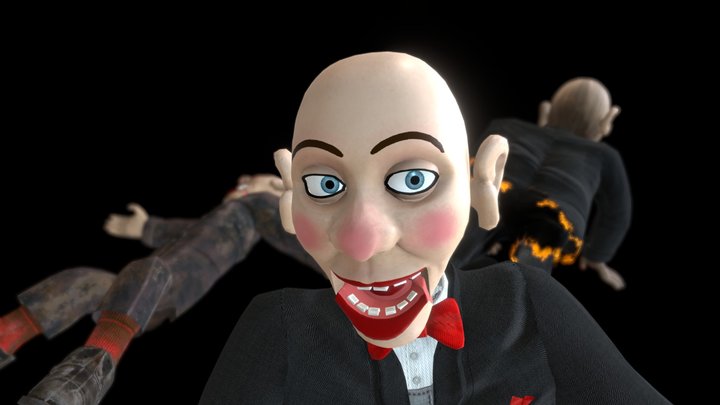 Ventriloquist Dummy, three textures 3D Model