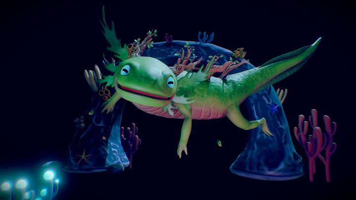 Axolotl 3D Model