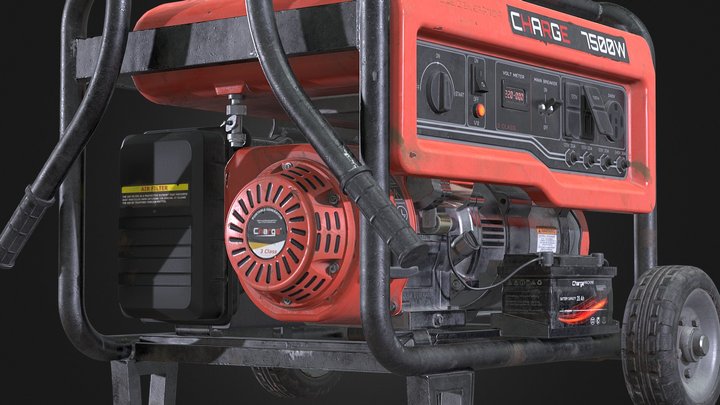 Portable Generator 3D Model