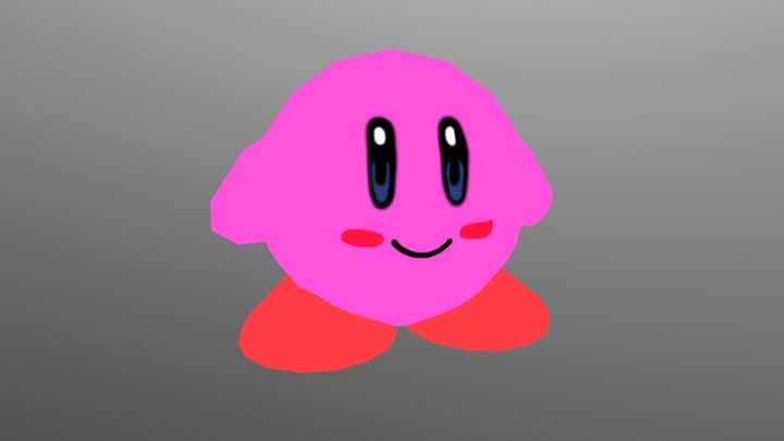 Kirby Blender Model 3D Model