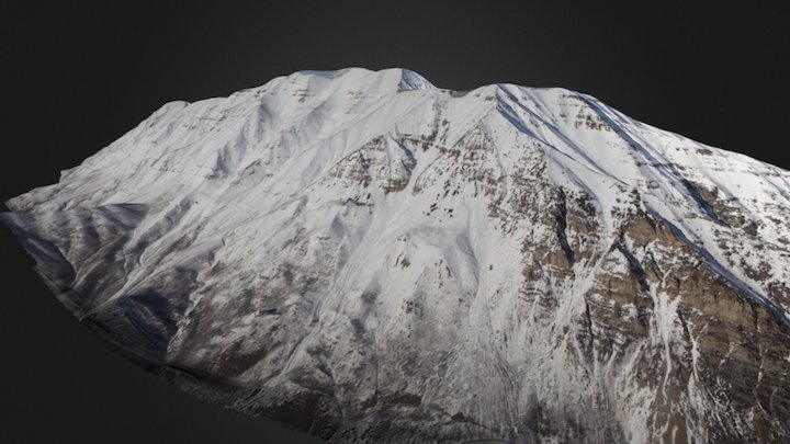 Mount Timpanogos Early 2017 3D Model
