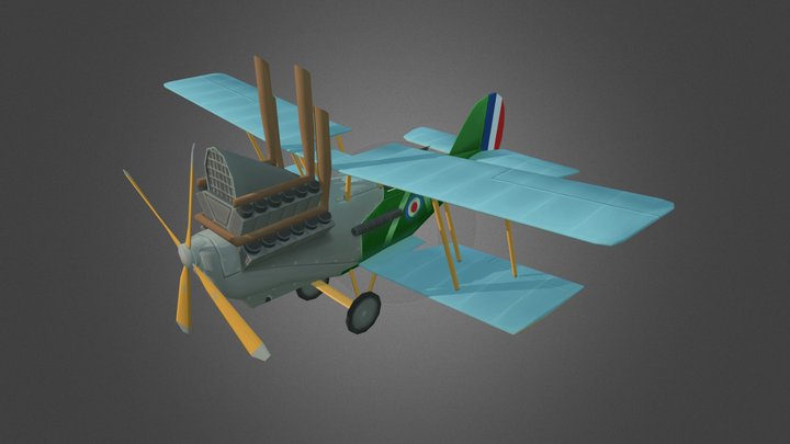 RAF RE.8 'Harry Tate' Stylised 3D Model
