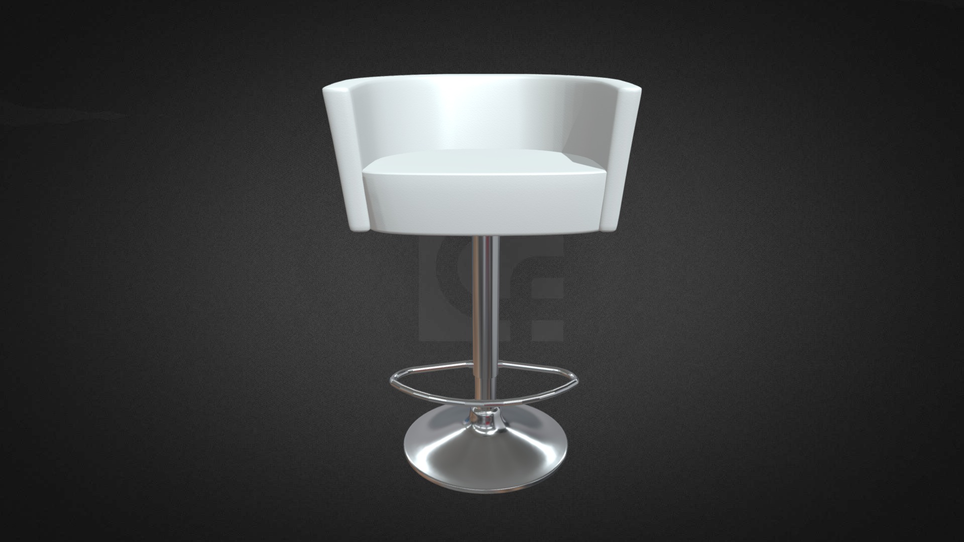3D model Dott Stool Hire - This is a 3D model of the Dott Stool Hire. The 3D model is about a white lamp with a shade.