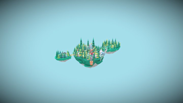 Candy World 3D Model